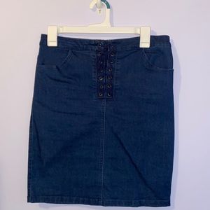 Forever 21, denim pencil skirt, large size